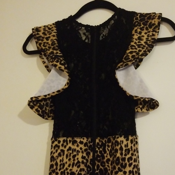 Leopard & lace bodycon - Picture 3 of 3